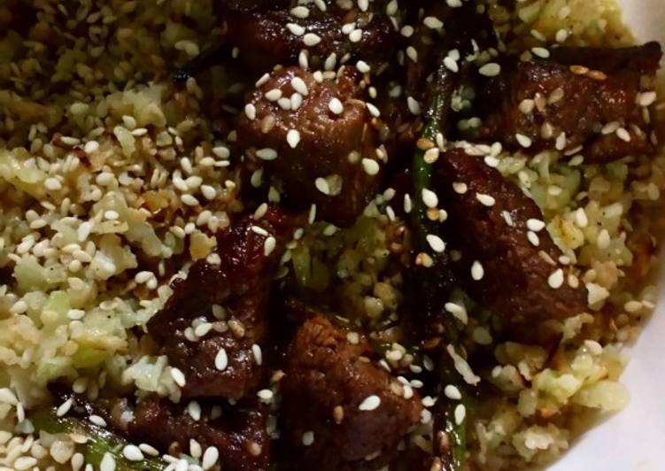 Simple Way to Make Super Quick Homemade Soy garlic chicken with caulirice