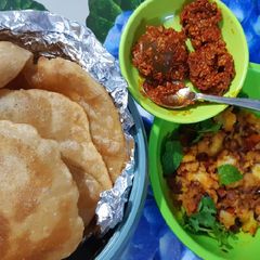 Poori Aloo Masala A picture of Poori Aloo Masala.