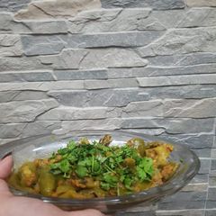 A picture of Masaledar capsicum.