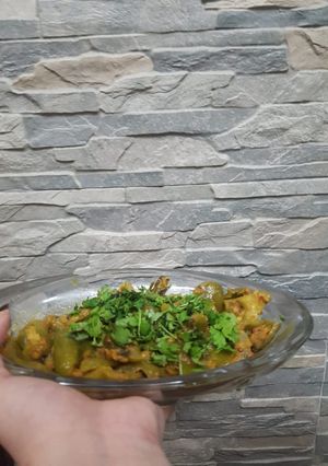 A picture of Masaledar capsicum.
