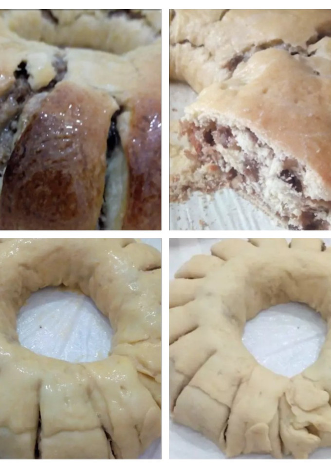 Una foto de Rosca de Pascua rellena receta de Hermana Bernarda