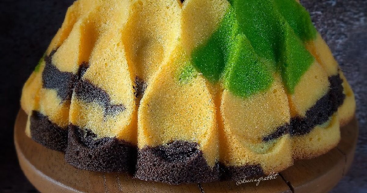 Resep (1.50) Marmer Cake 3 Rasa oleh Kucingrabbit [ Anny ] - Cookpad