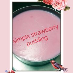 A picture of Simple Strawberry Pudding.