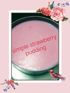 A picture of Simple Strawberry Pudding.