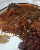 Carne de puerco con rajitas