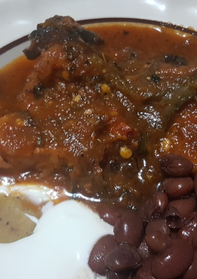 Una foto de Carne de puerco con rajitas