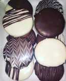 Alfajores de maicena con cobertura