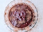 Una foto de mousse de pera