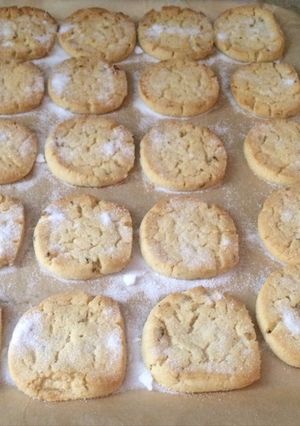 A picture of Lavender Shortbread Cookies.