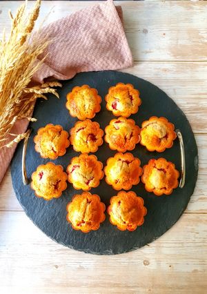 Une photo de Douceurs framboises amandes