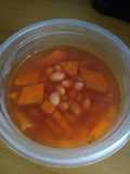 Sopa de alubias con zanahoria