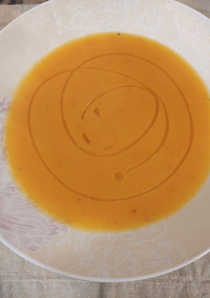 Una foto de Crema de calabaza