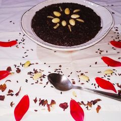 A picture of Black rice Halwa.