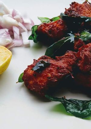 A picture of Chicken 65.