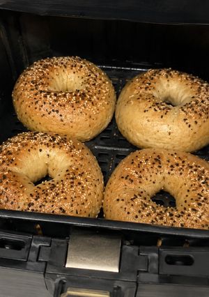 Una foto de Bagels caseros