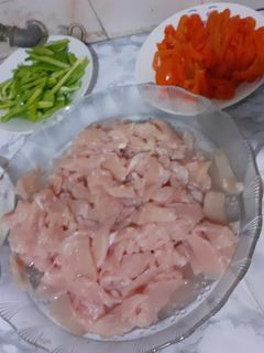 صورة لوصفة دجاج بالفلفل الملون