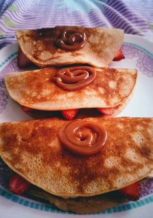 Una foto de Panquecas de bananos