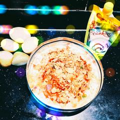 A picture of Aalu Tikki Chat.