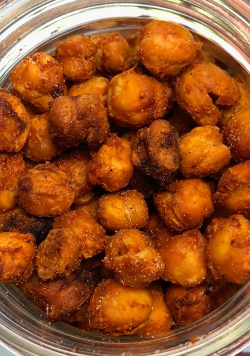 Una foto de Snack saludable de garbanzos especiados al horno