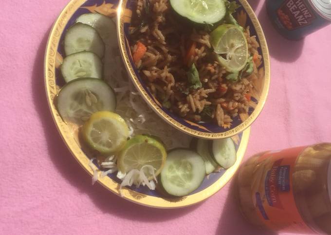 Smoked brown rice Recipe