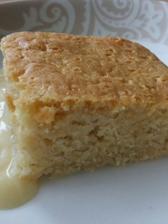 A picture of Vickys Yellow Wacky Cake, GF DF EF SF NF.