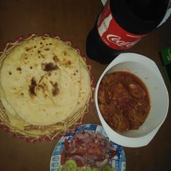 A picture of Chicken BBQ karahi🍅.