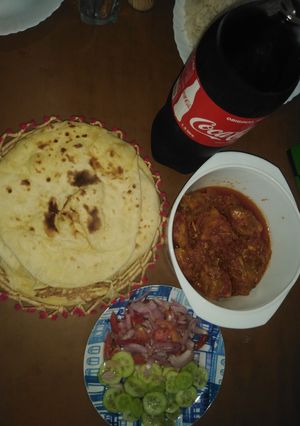 A picture of Chicken BBQ karahi🍅.