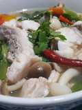 Tom Yum with Red Snapper