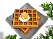 Gambar waffle pisang
