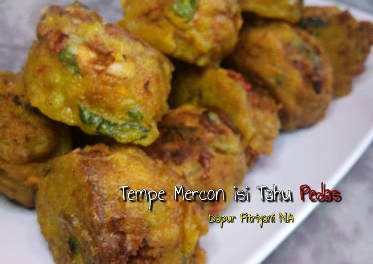 Resep 🌶 Tempe Mercon isi Tahu pedas ala Dapur Fitri 🌶 Anti Gagal