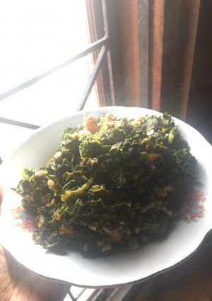 Foto resep Oseng-oseng daun singkong + daun pepaya