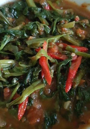 Foto resep Kangkung terasi pedas