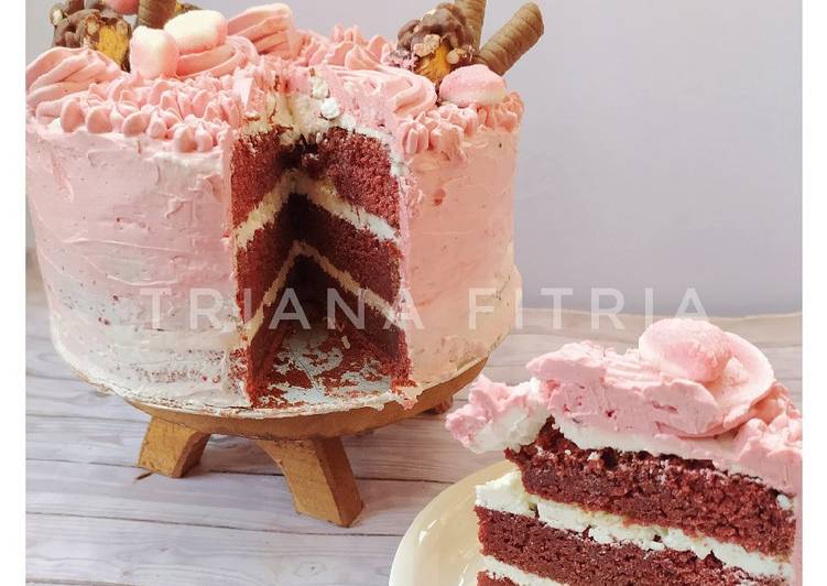 Langkah Mudah untuk Menyiapkan Red Velvet cake, Bisa Manjain Lidah