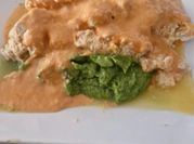 Una foto de acompañamiento para champiñones rellenos