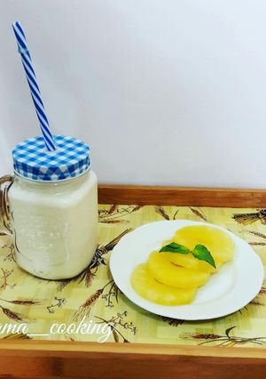 عکسی از دستور میلک شیک آناناس