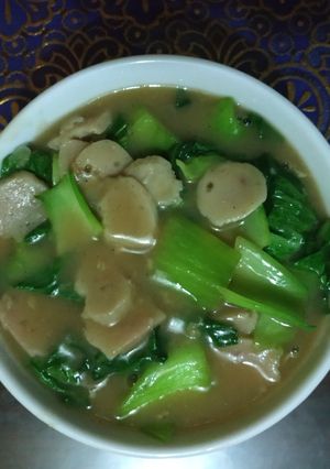 Foto resep 19.Capcay pokcoy bakso simple
