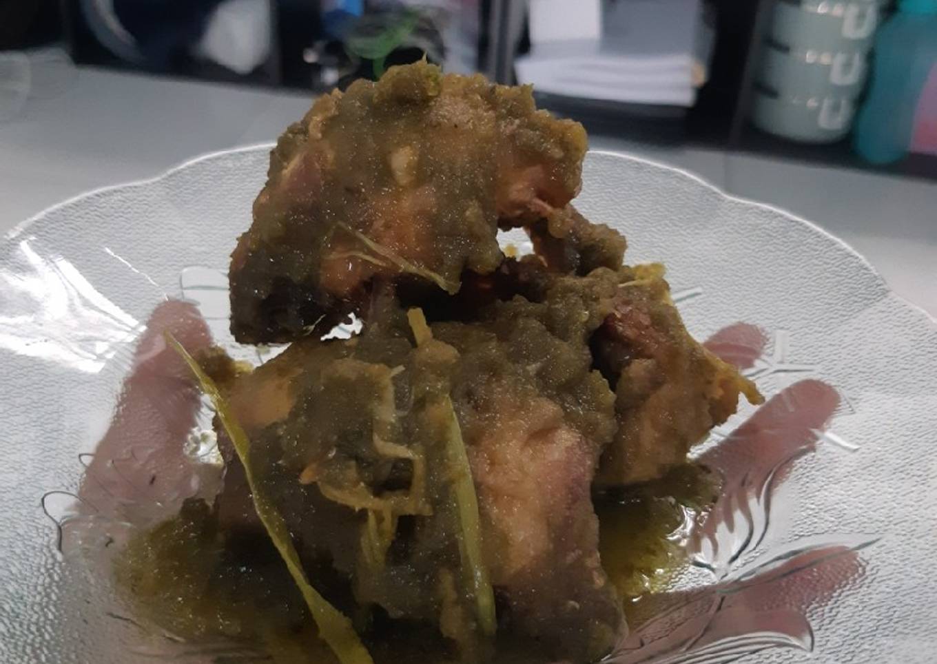 Ayam goreng cabe hijau
