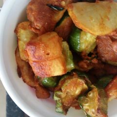 A picture of Bhajia with twist.