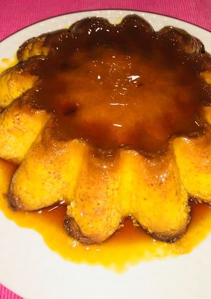 Una foto de Flan de coco