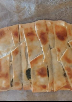 Una foto de Hojaldre de espinacas con queso de cabra