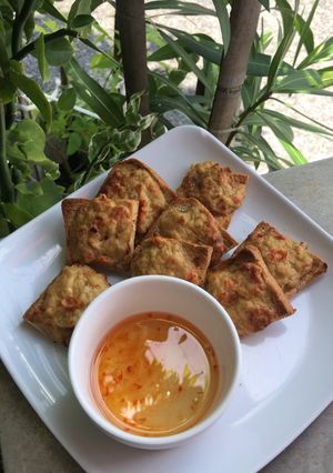 รูปของ ขนมปังหน้าไก่ หม้อทอดไร้น้ำมัน