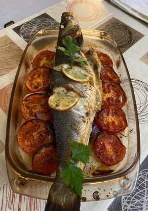 Foto principal de Lubina al horno con verduras