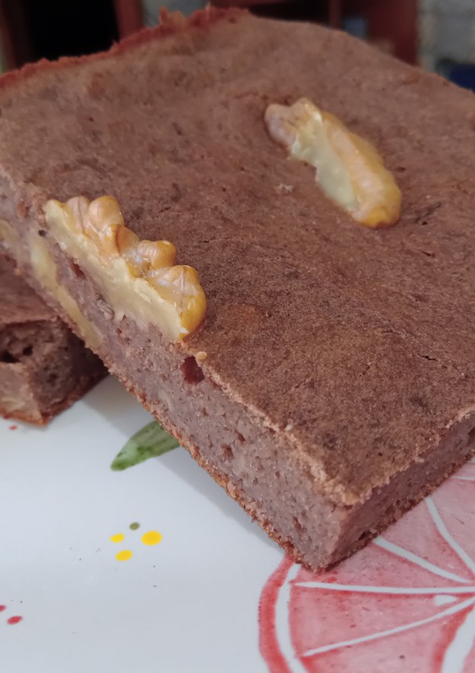 Una foto de Brownie saludable 🍌🍫 sin gluten y lácteos