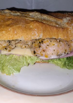 Una foto de Bocadillo de lomo fresco de cerdo