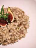 Risotto ai fichi, speck e rosmarino