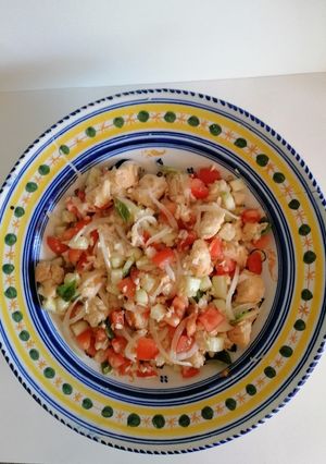 Una foto de Panzanella
