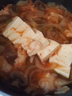 Foto resep Kimchi Jjigae vegetarian