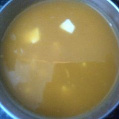 Vegetable cheese soup A picture of Vegetable cheese soup.