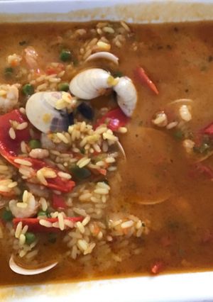 Una foto de Arroz caldoso Thermomix para 2