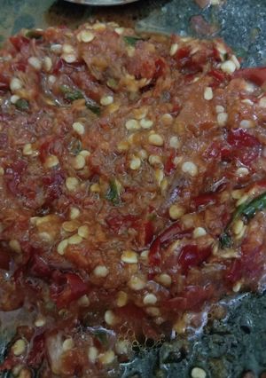 Foto resep Sambel mentah pedas joss